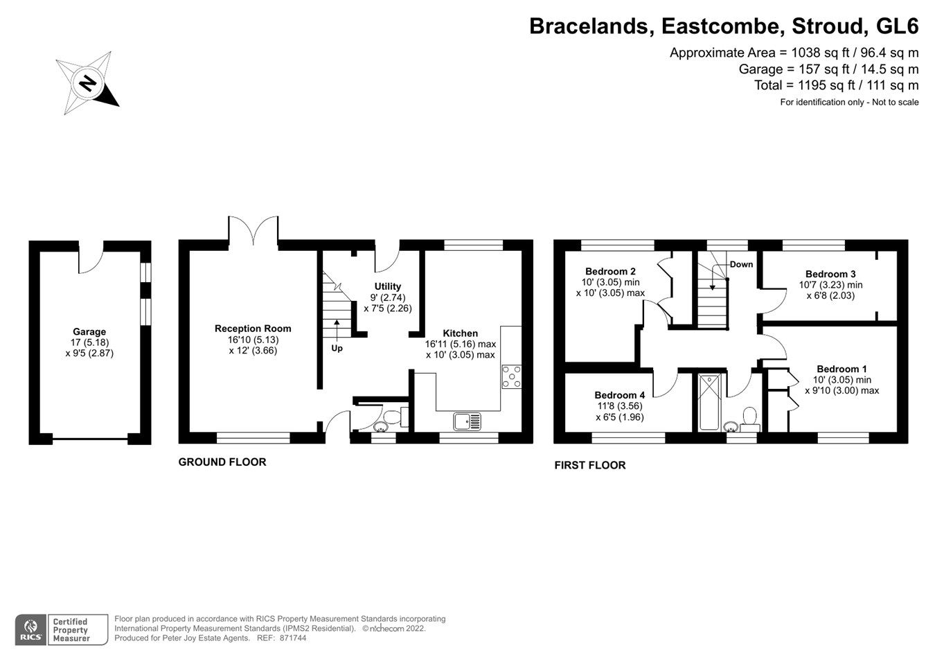 4 bed semidetached house for sale in Bracelands, Stroud GL6