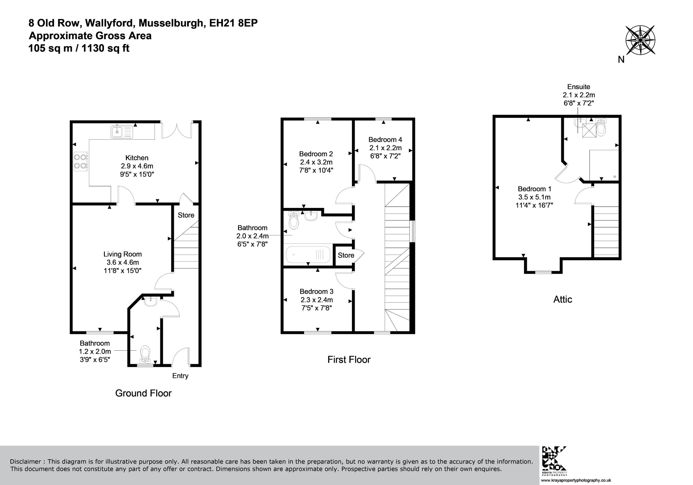 4 bed end terrace house for sale in 8 Old Row, Wallyford, East Lothian