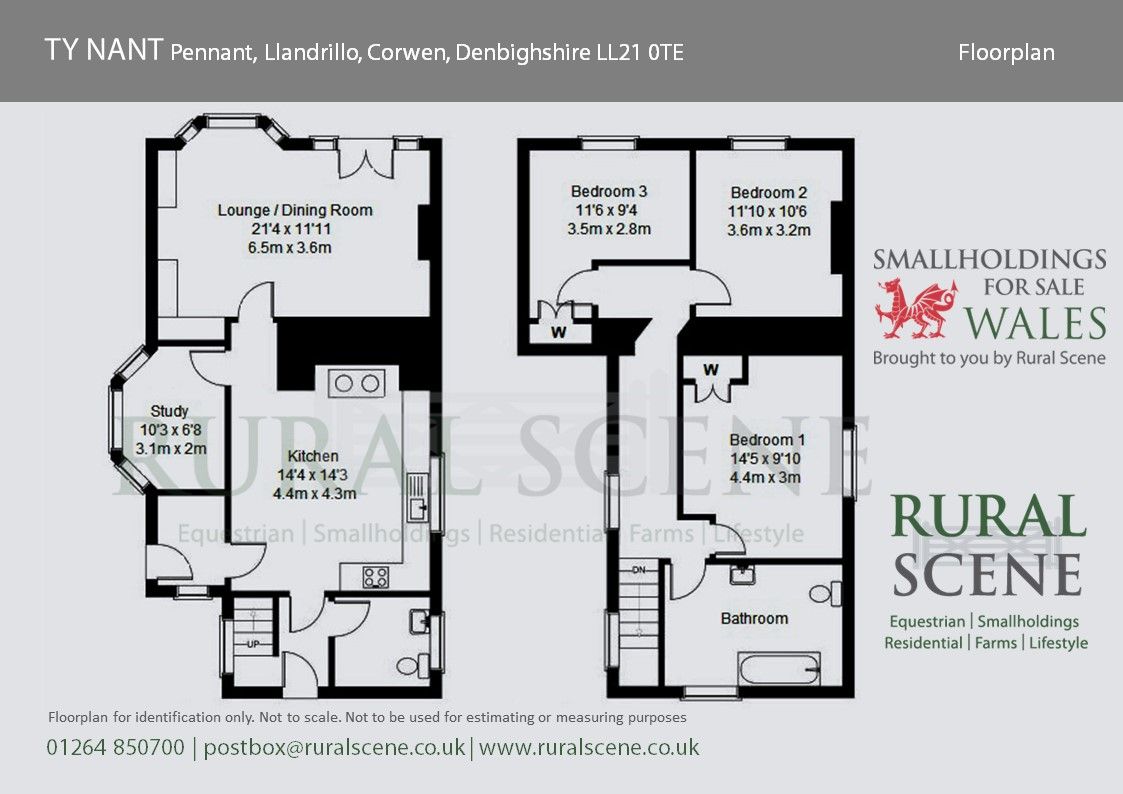 3 bed detached house for sale in Llandrillo, Corwen, Denbighshire LL21