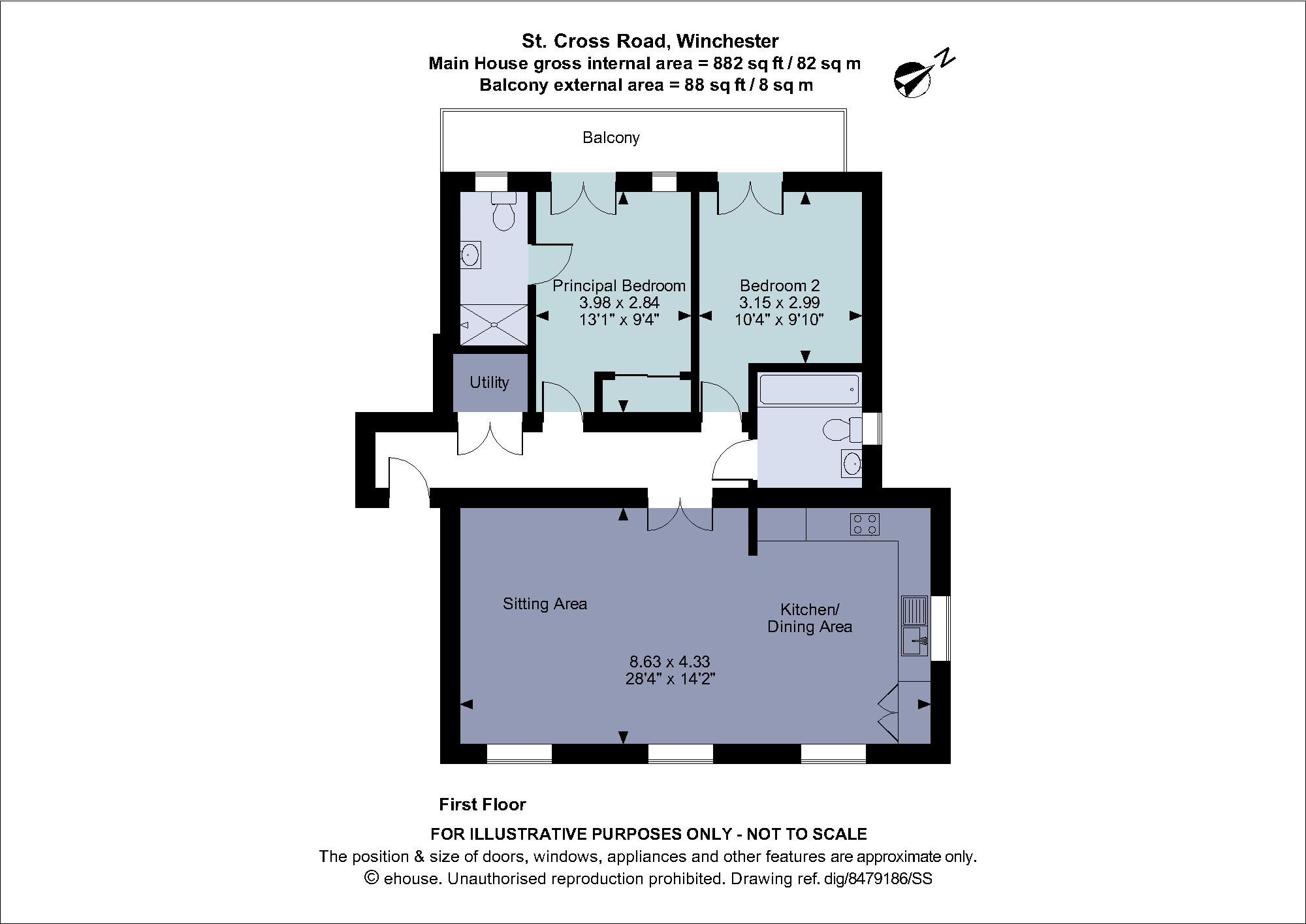 2 bed flat for sale in St. Cross Road, Winchester, Hampshire SO23 Zoopla