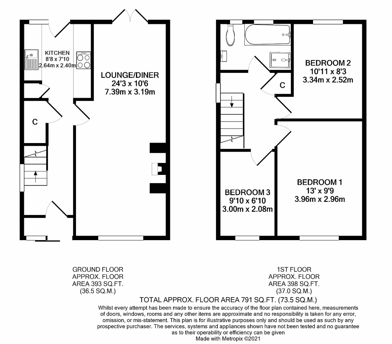 3 bed semidetached house for sale in Tower Street, Heathfield, East