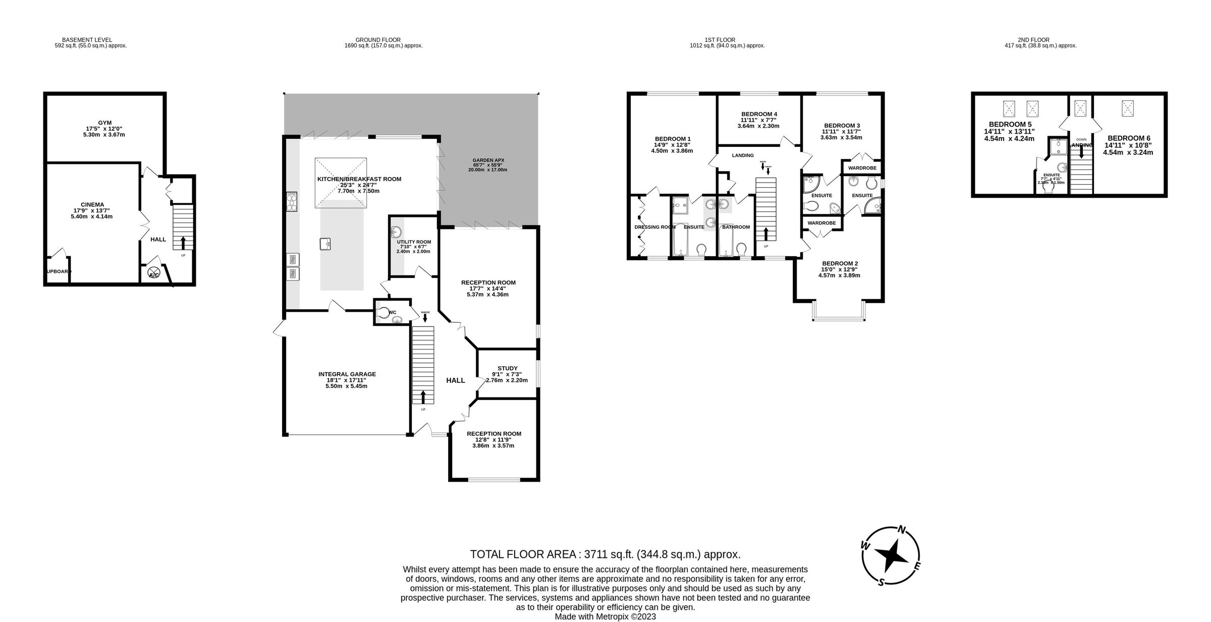 6 bed detached house for sale in Watford Road, Radlett, Hertfordshire