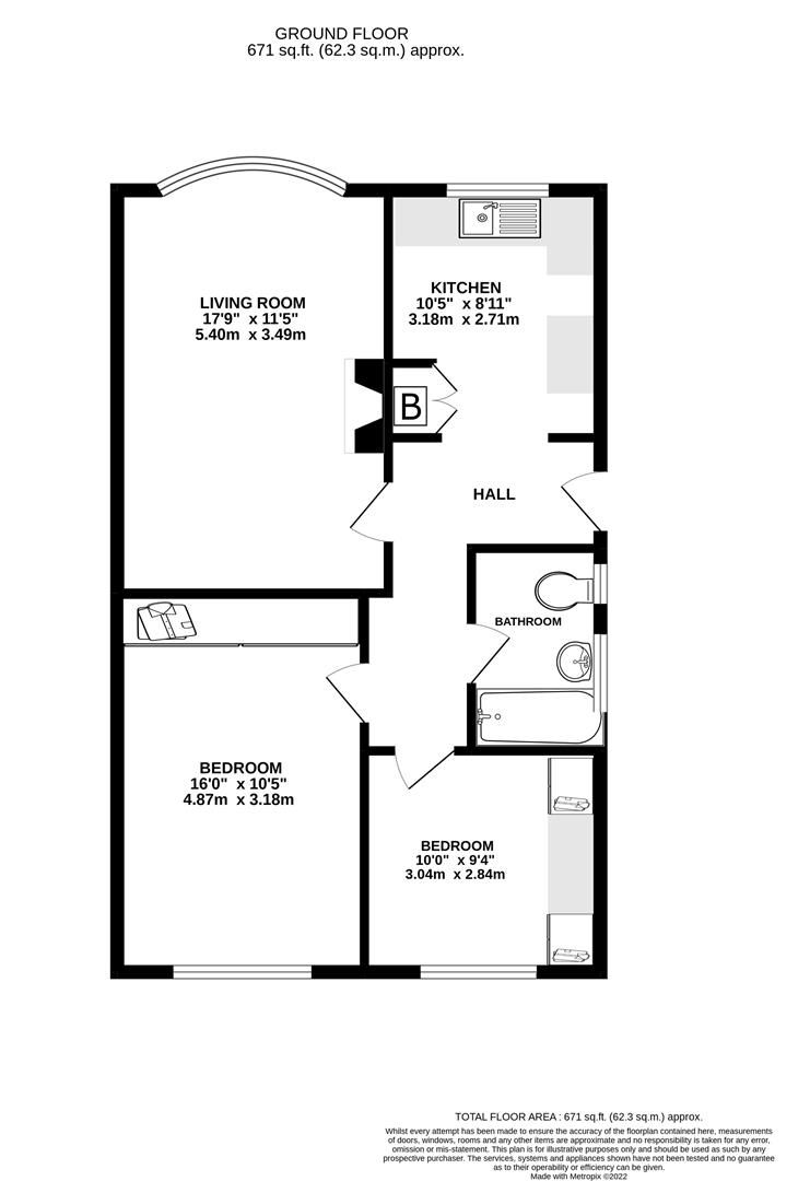 2 bed semidetached bungalow for sale in Ashgate Road, Ashgate