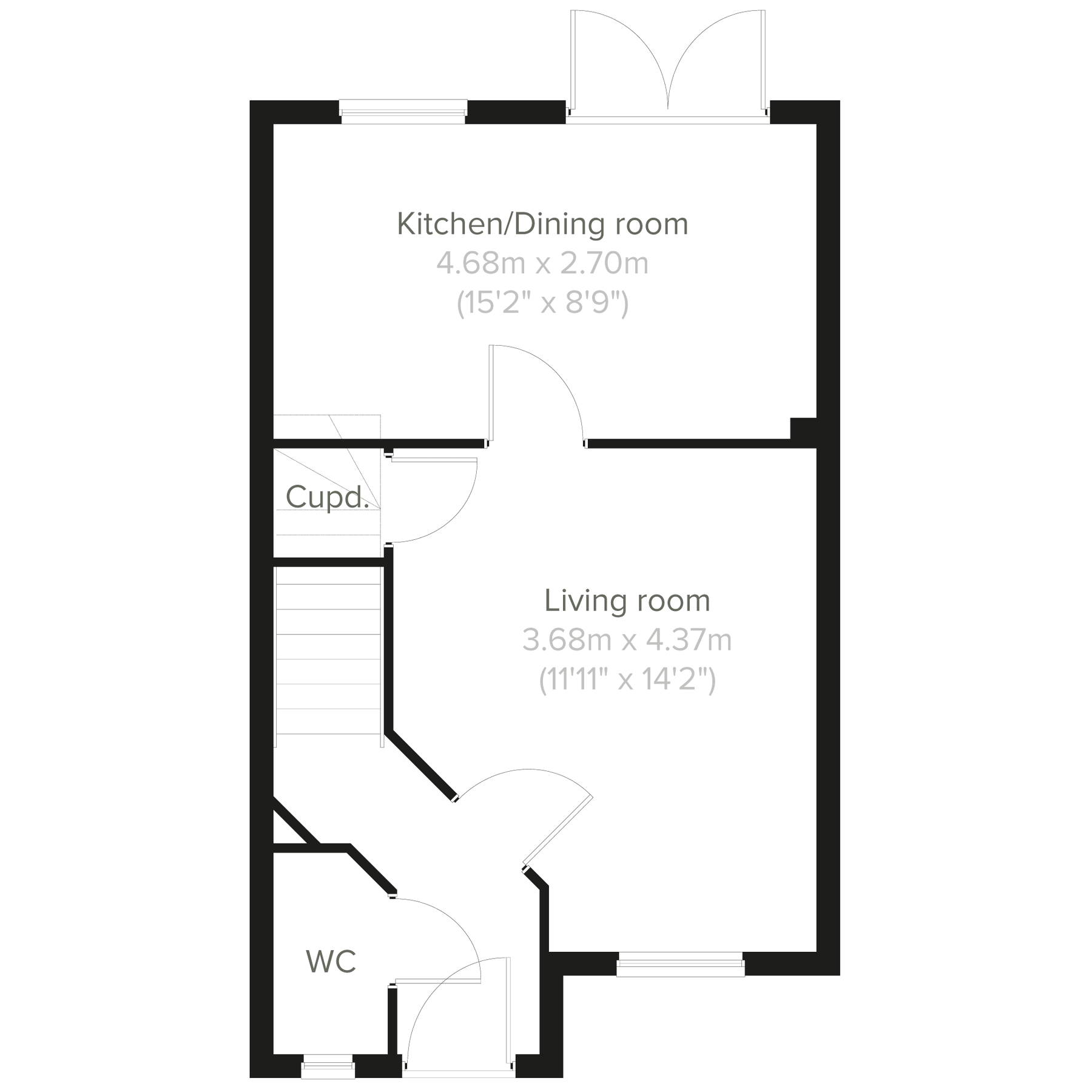 New home, 3 bed semidetached house for sale in "The Barton" at