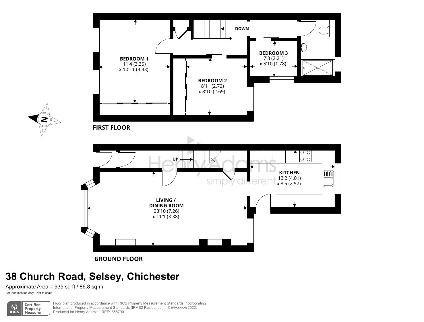 3 bed terraced house for sale in Church Road, Selsey PO20 Zoopla