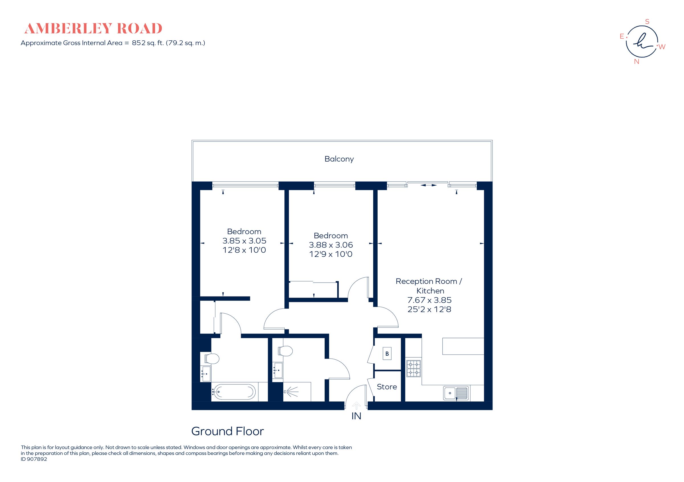 2 bed flat for sale in Waterfront Apartments, Amberley Road, Maida Vale