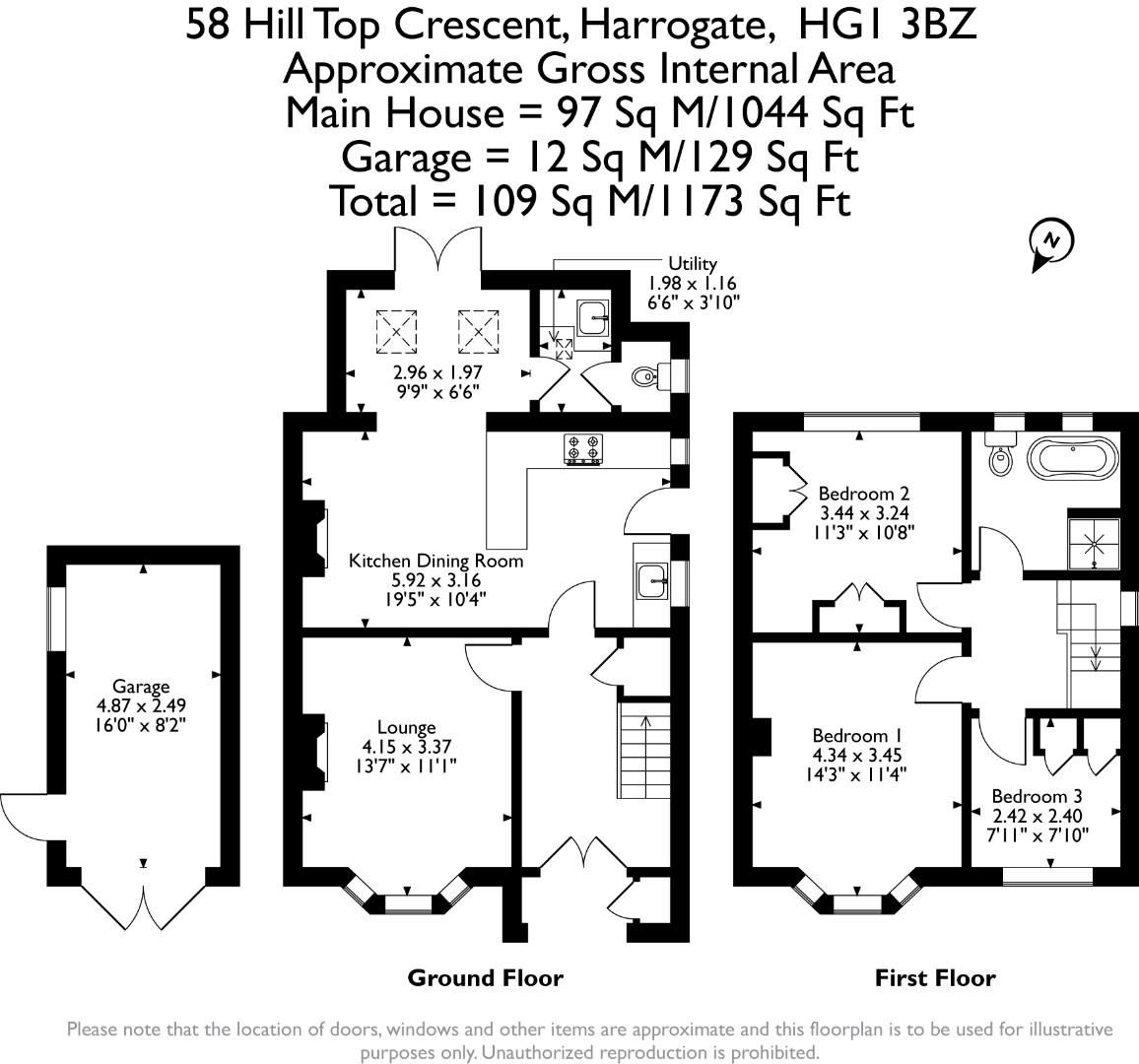 3 bed property for sale in Hill Top Crescent, Harrogate HG1 Zoopla