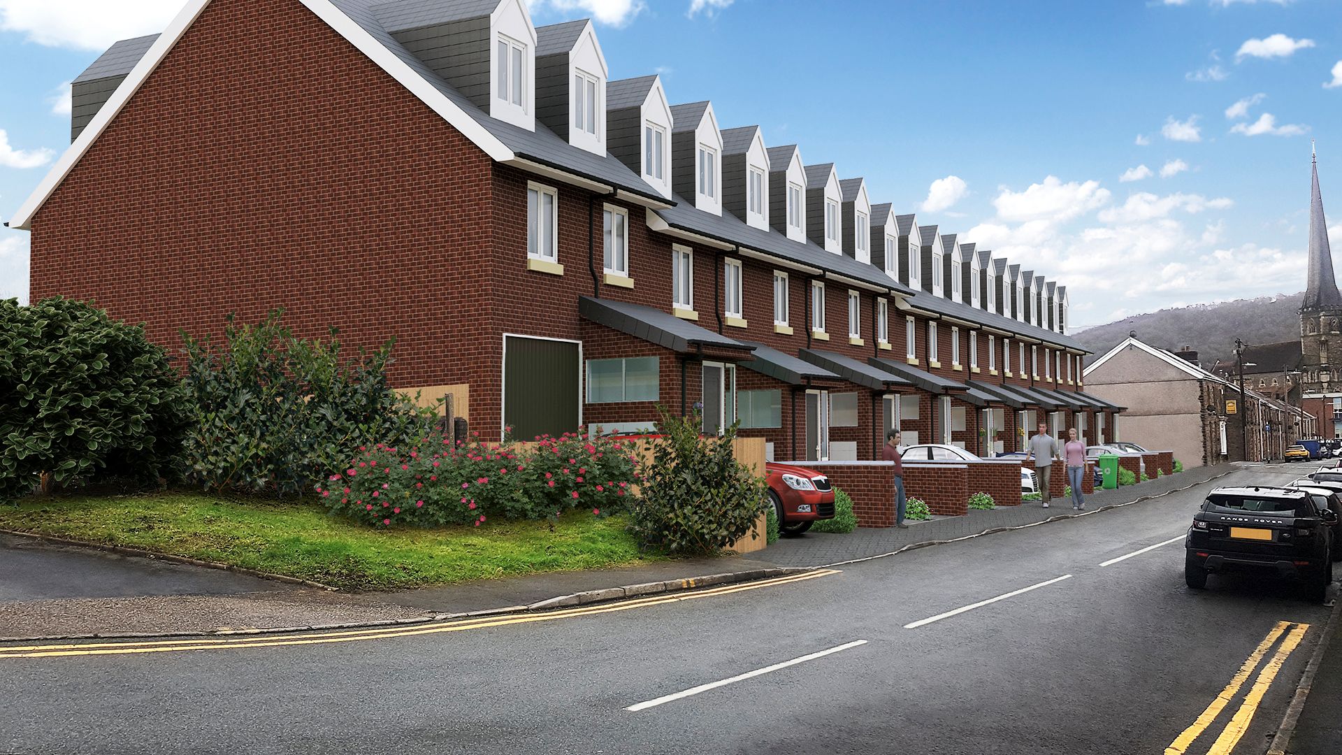 New home, 3 bed town house for sale in Church Street, Pontardawe