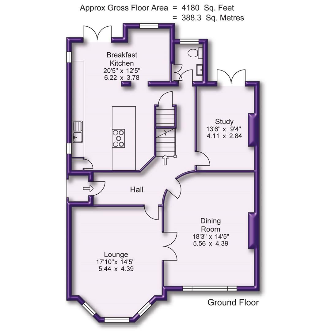 6 bed semidetached house for sale in Stamford Road, Bowdon, Altrincham