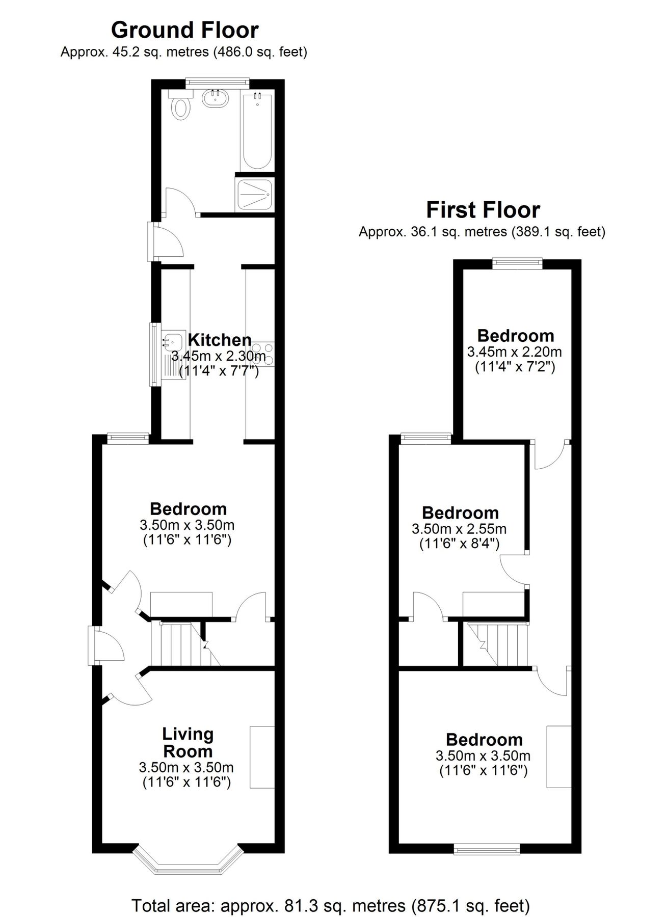 3 bed semidetached house for sale in Hythe Park Road, Egham, Surrey