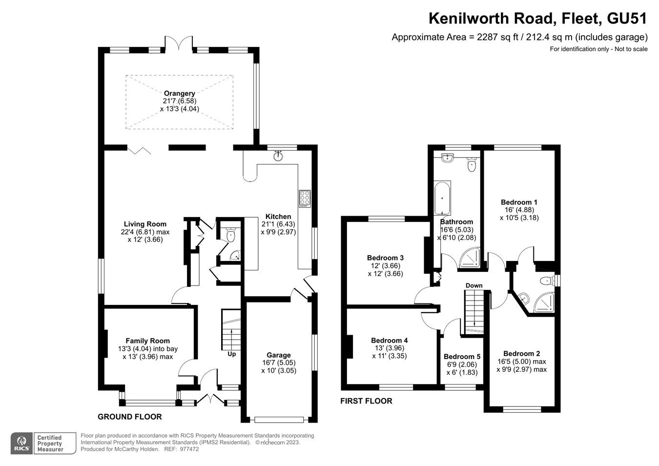 5 bed detached house for sale in Kenilworth Road, Fleet GU51 Zoopla