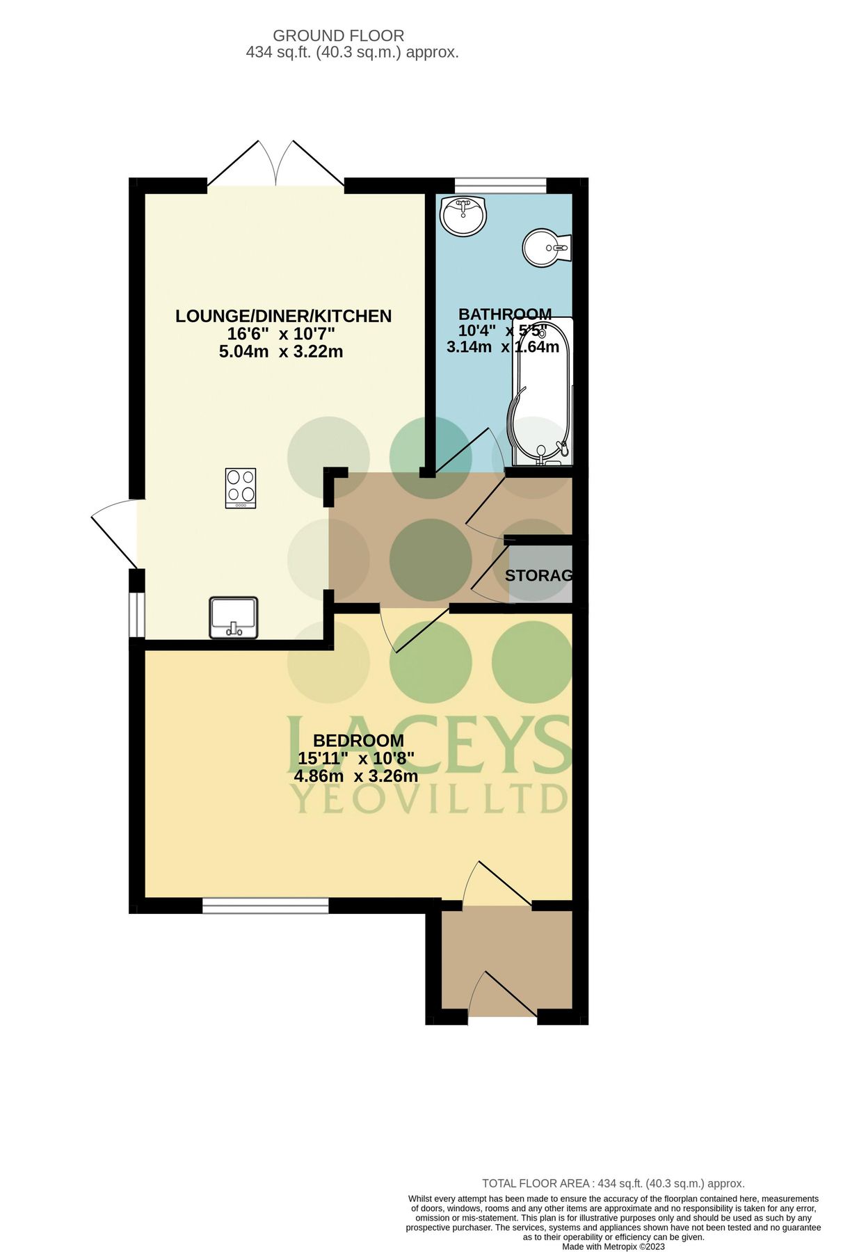 1 bed semidetached bungalow for sale in Malvern Court, Abbey Manor