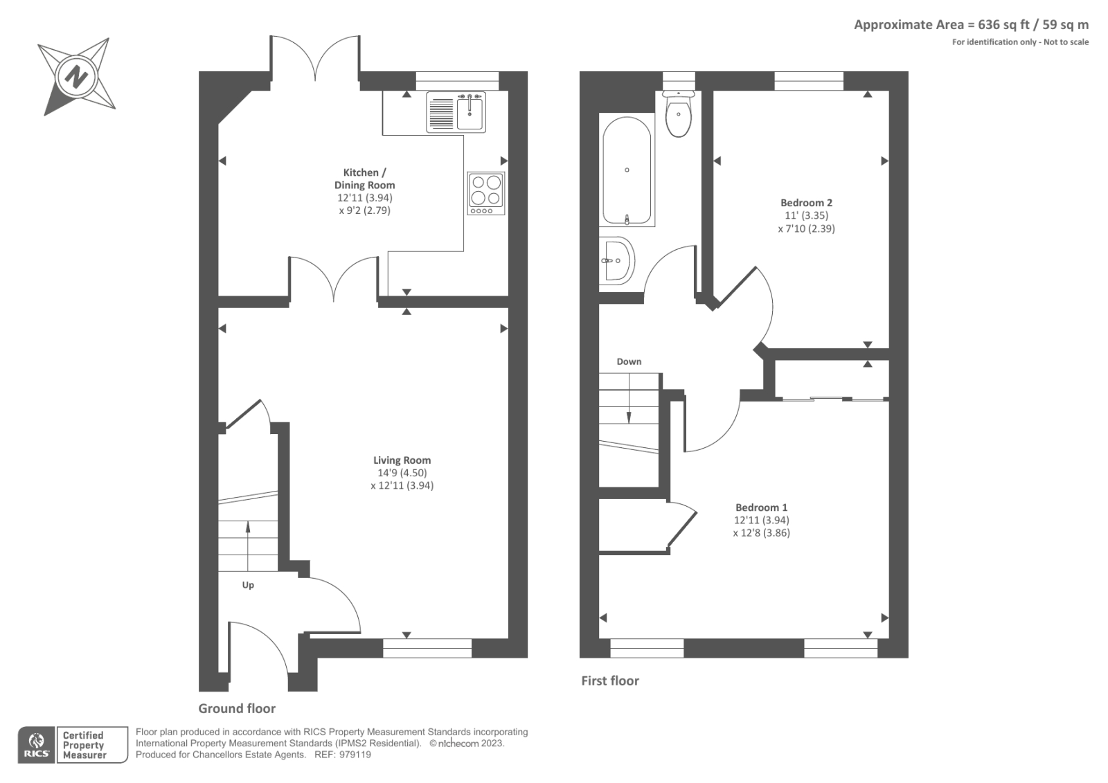 2 bed terraced house for sale in Caversham, Access To Reading Station