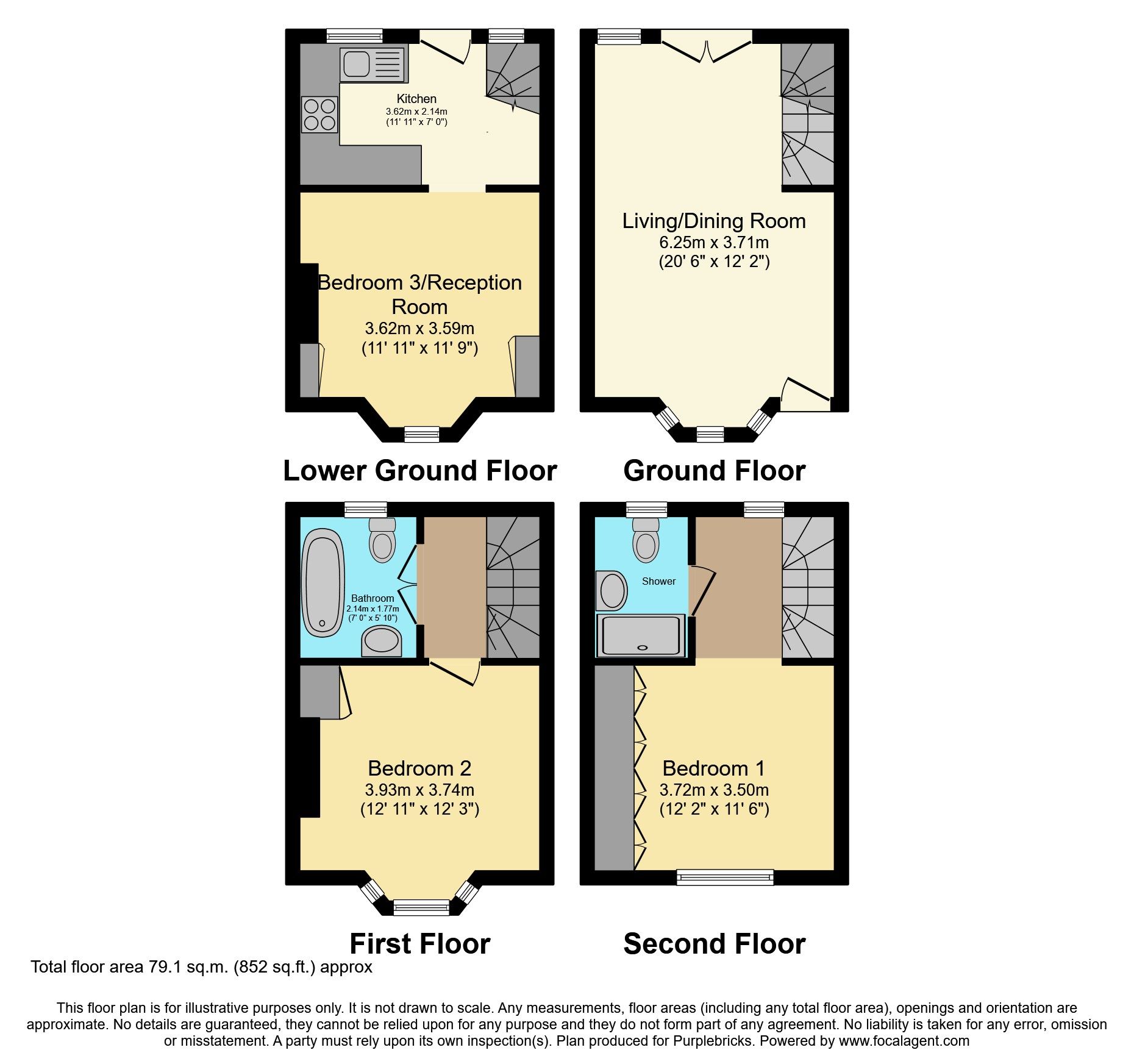 3 bed semidetached house for sale in Camelford Street, Brighton BN2