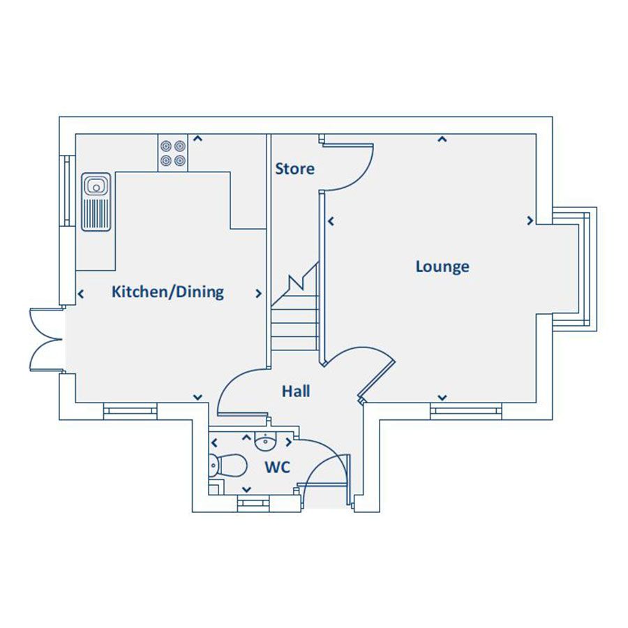 New home, 3 bed property for sale in "The Windsor" at Eakring Road, Bilsthorpe, Newark NG22 Zoopla