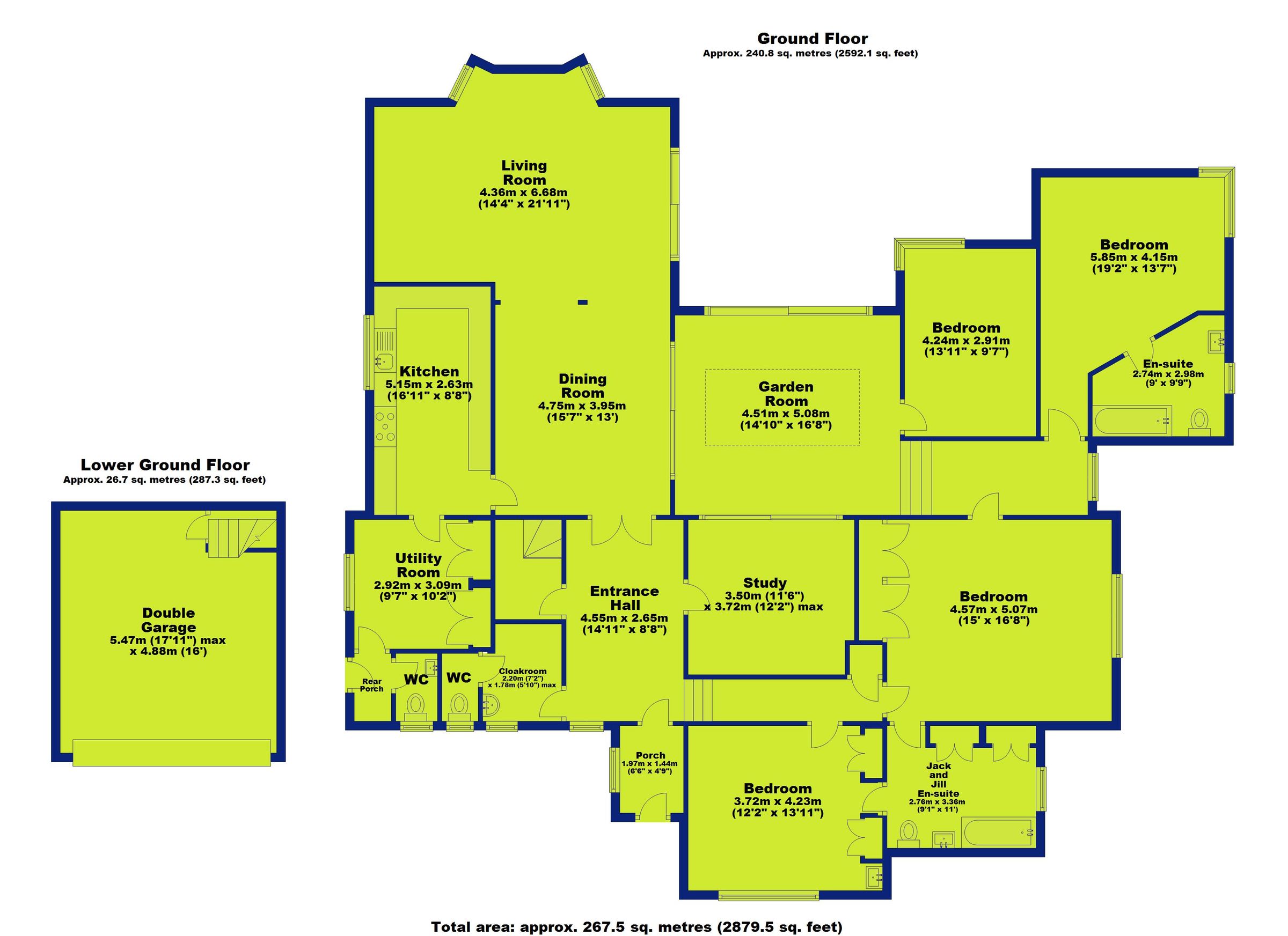 4 bed detached bungalow for sale in Manor Park, Ruddington, Nottingham