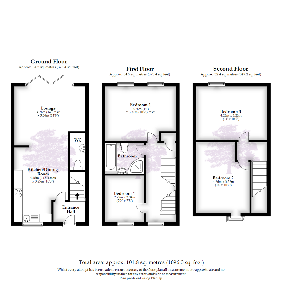 4 bed terraced house for sale in Paleas Court, St Bernards Road