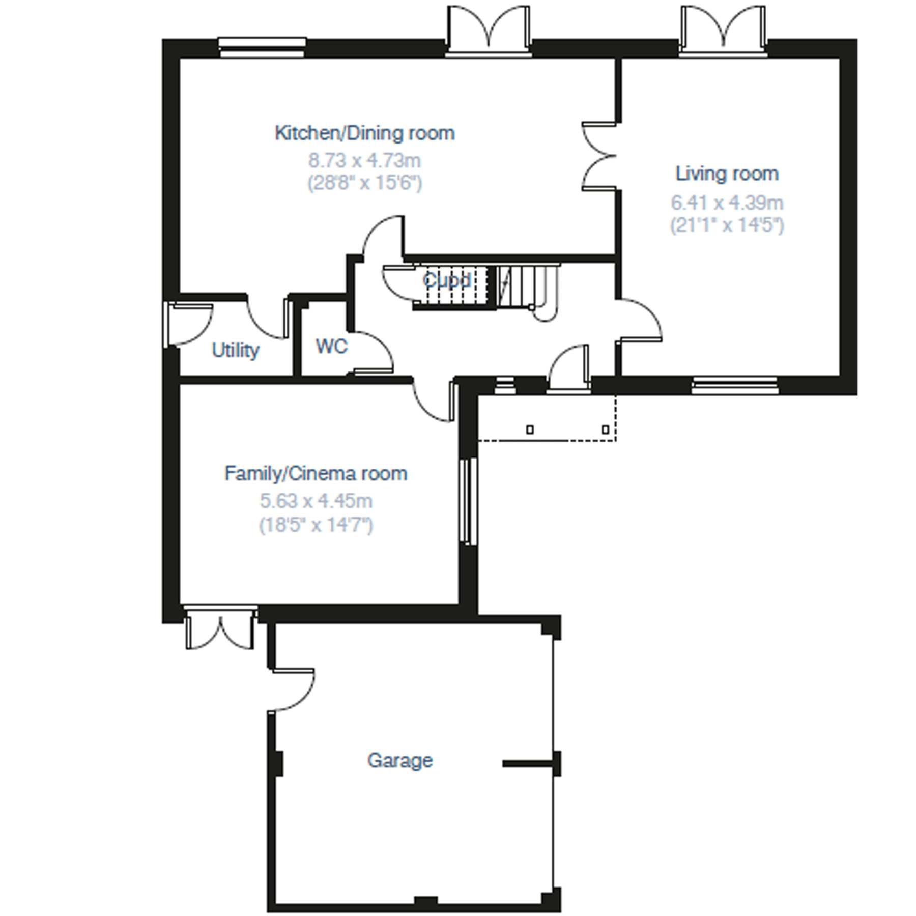 New home, 5 bed detached house for sale in "The Albermarle" at Sheppey