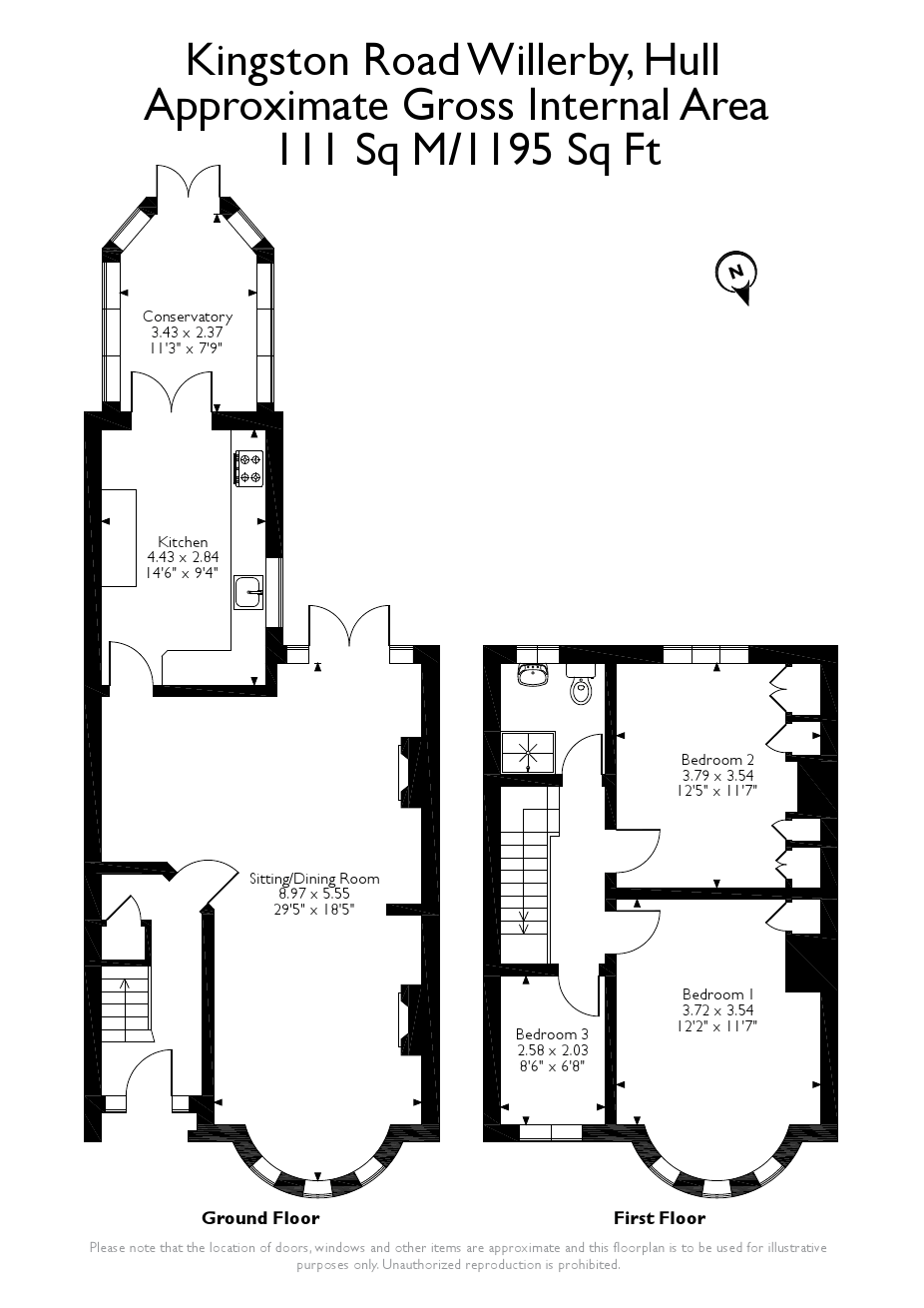 3 bed terraced house for sale in Kingston Road, Willerby, Hull HU10