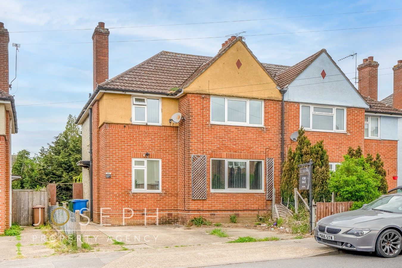 3 bed semidetached house for sale in Shakespeare Road, Ipswich IP1