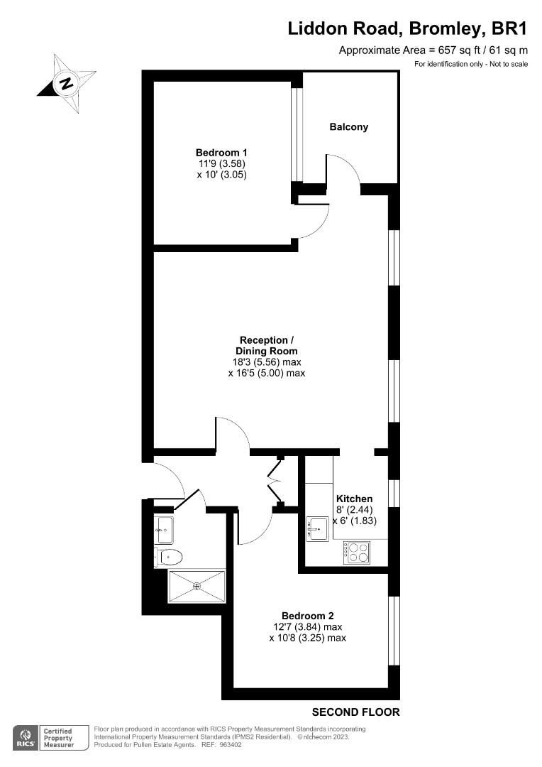 2 bed flat for sale in Liddon Road, Bickley, Bromley BR1 Zoopla