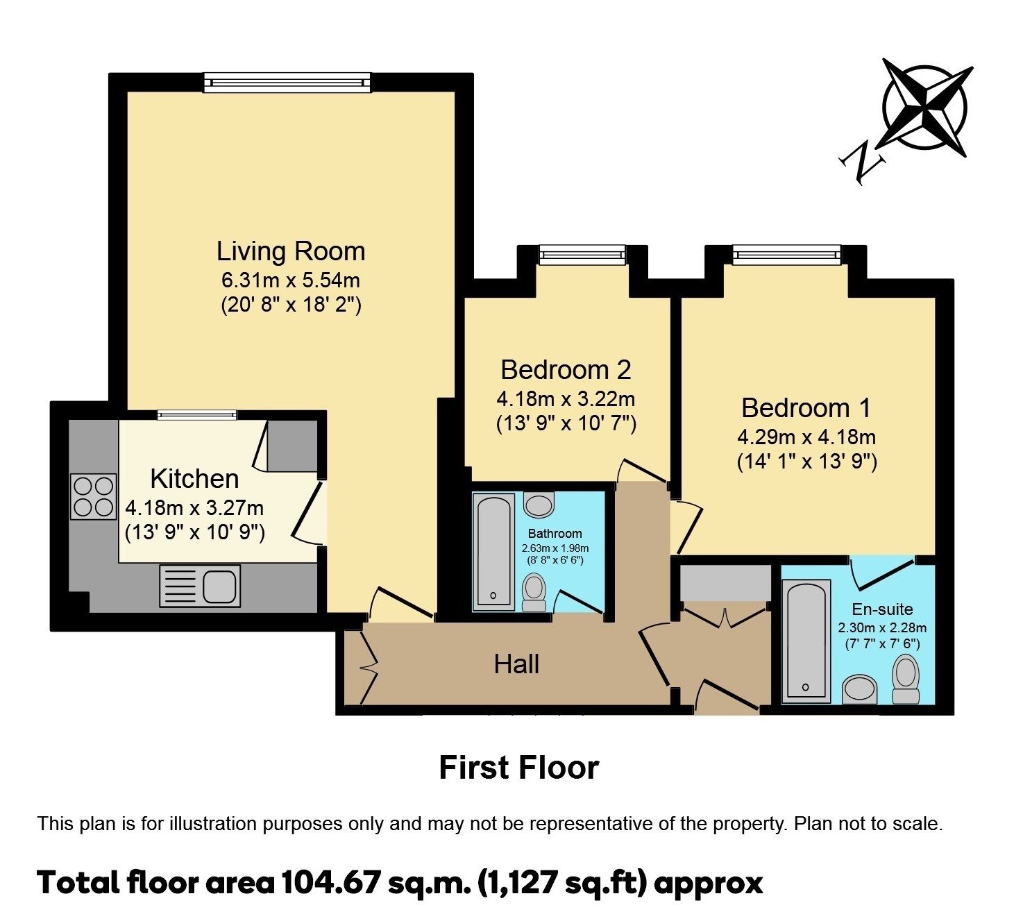 2 bed flat for sale in Roffey Park, Forest Road, Colgate, Horsham RH12