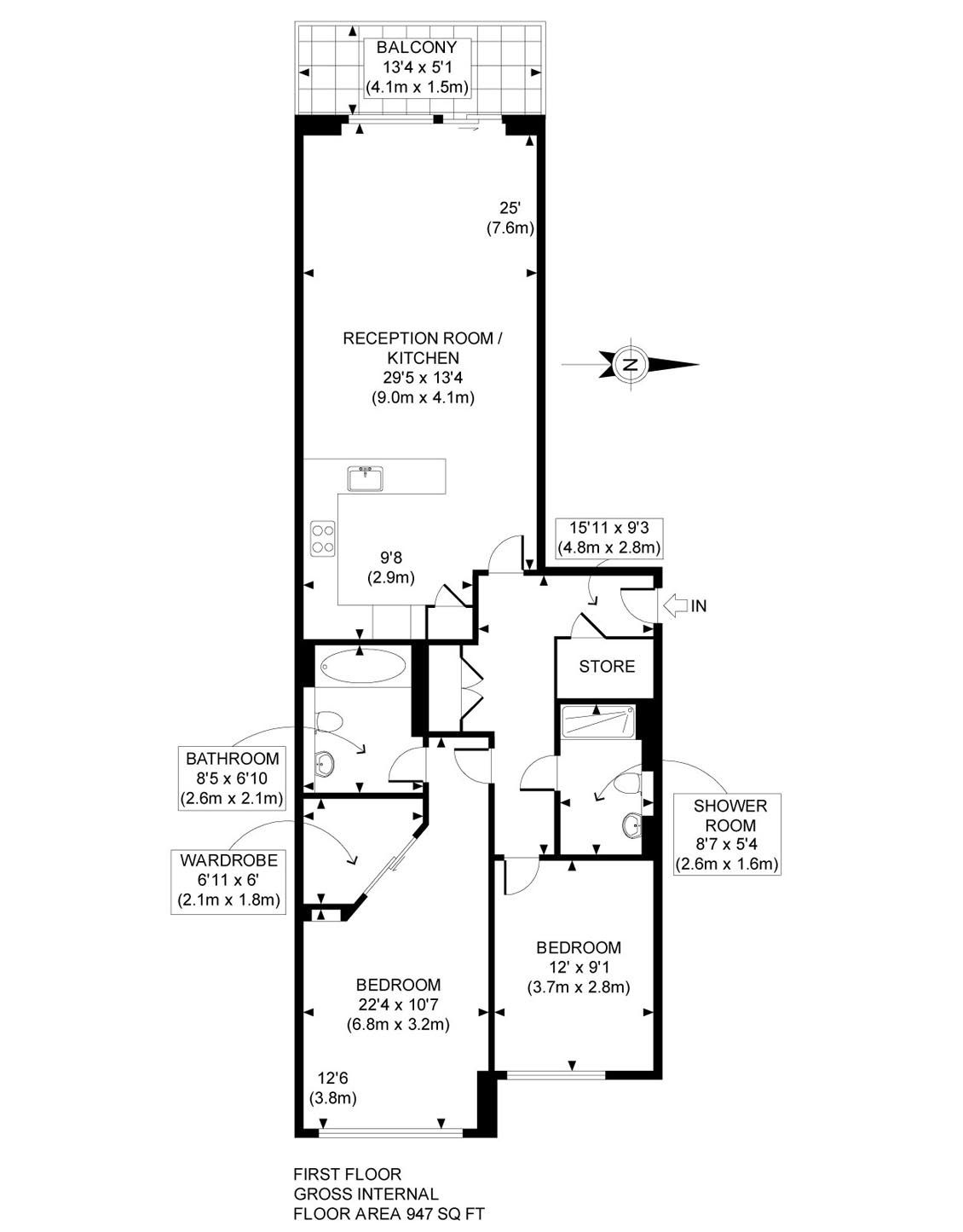 2 bed flat to rent in Howard Building, 368 Queenstown Road, London SW11