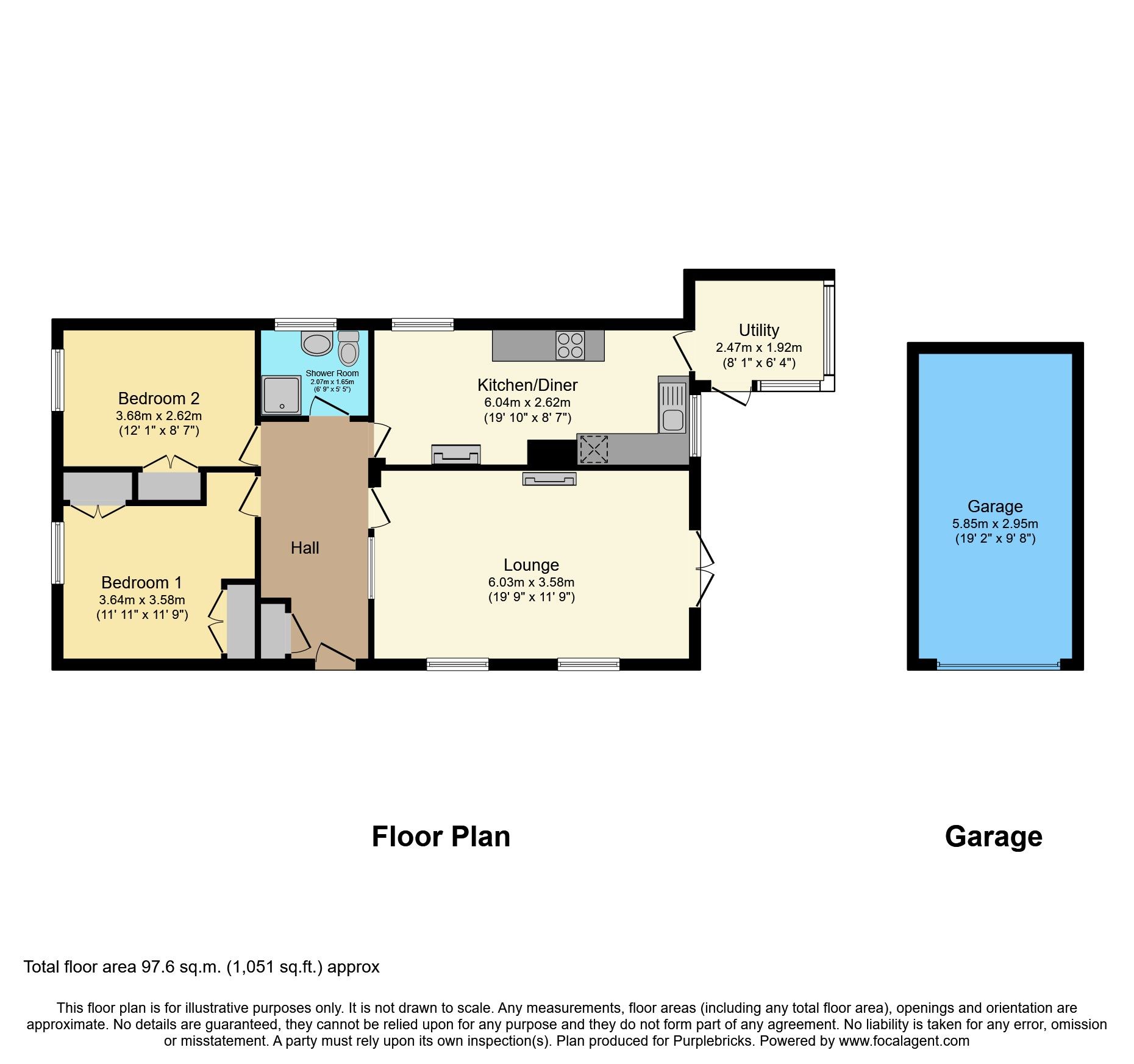 2 bed detached bungalow for sale in Newbold Road, Desford, Leicester