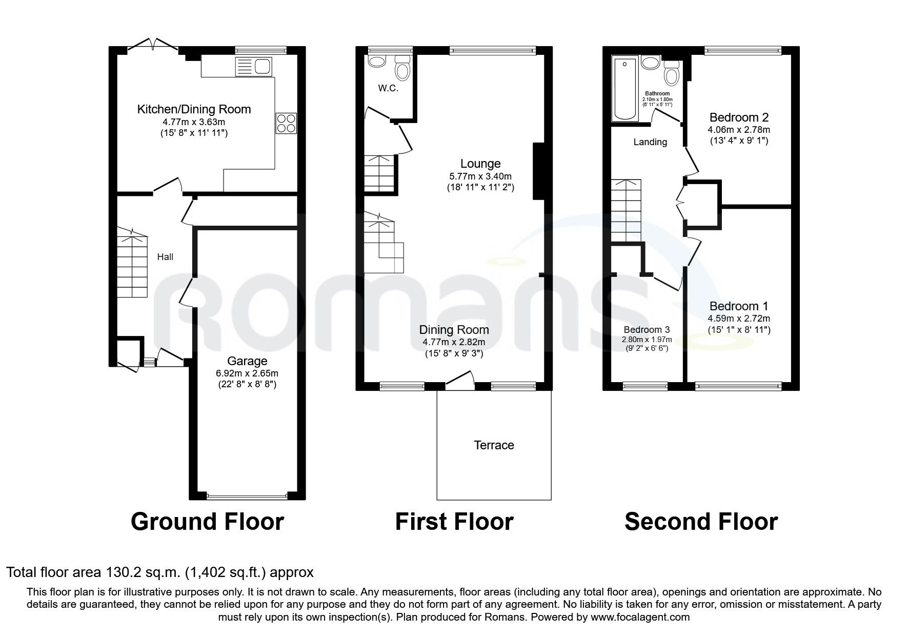 3 bed town house to rent in Ettrick Court, Cross Street GU14 Zoopla