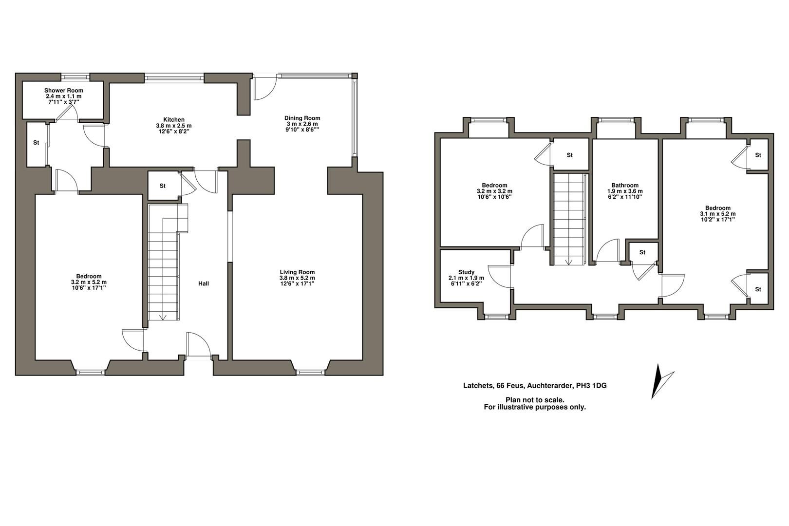 3 bed terraced house for sale in Feus, Auchterarder PH3 Zoopla