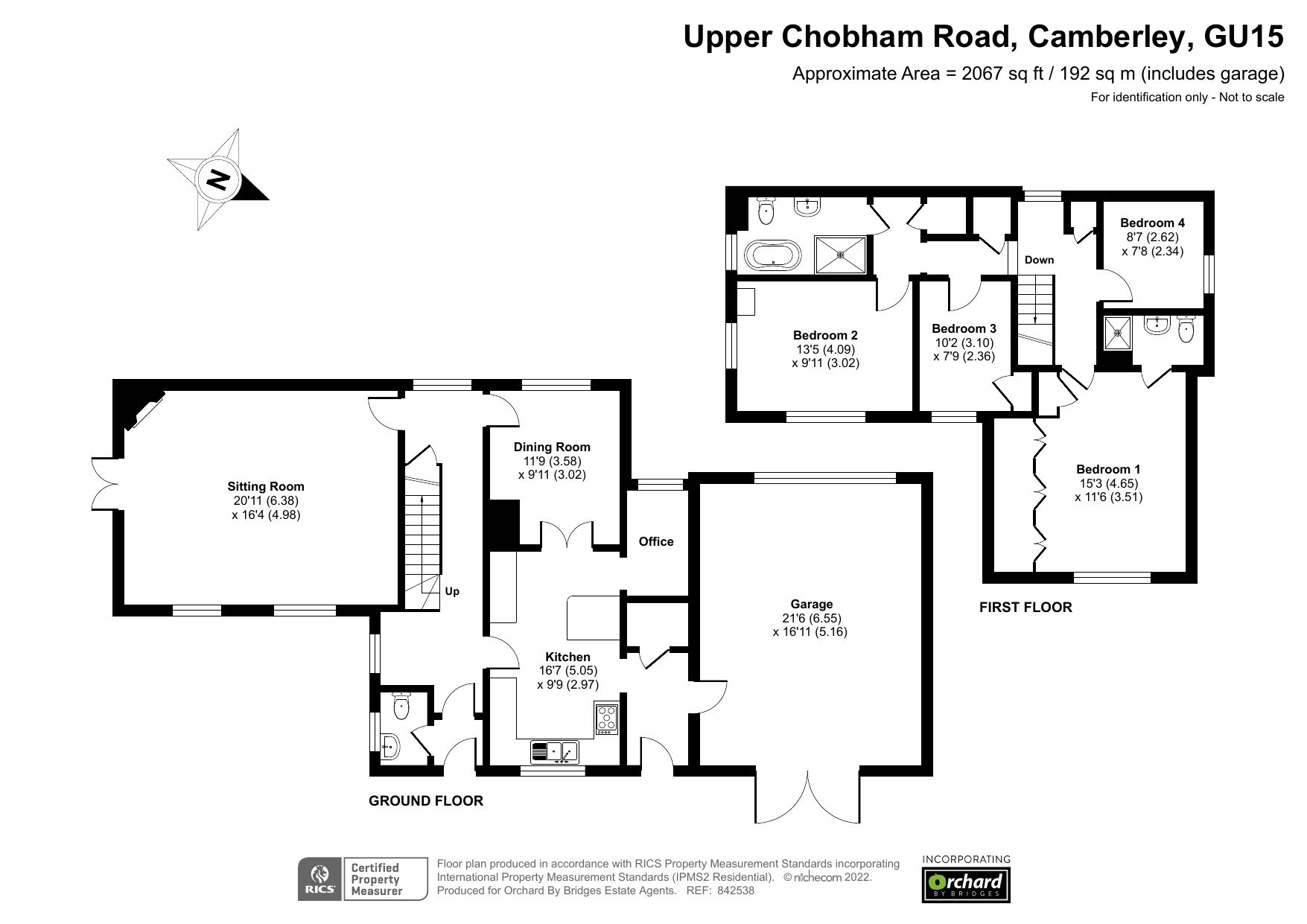 4 bed detached house for sale in Upper Chobham Road, Camberley GU15