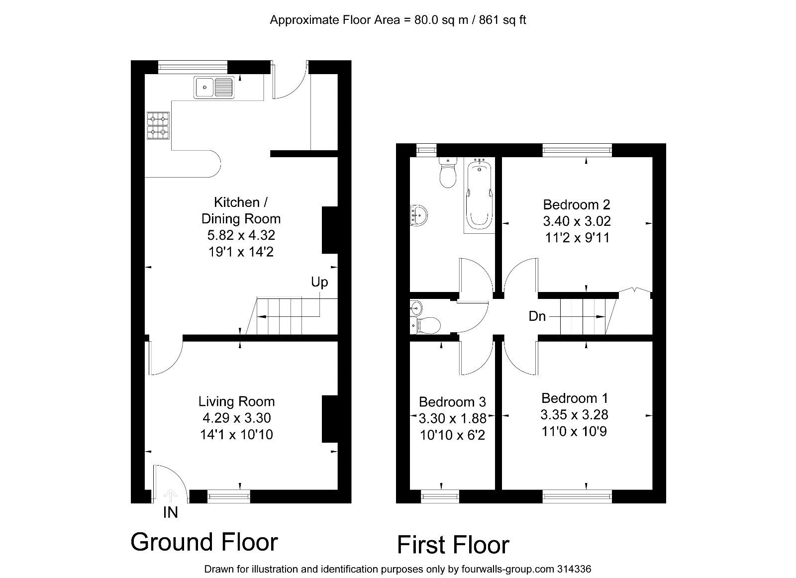 3 bed terraced house for sale in Enborne Place, Newbury RG14 Zoopla