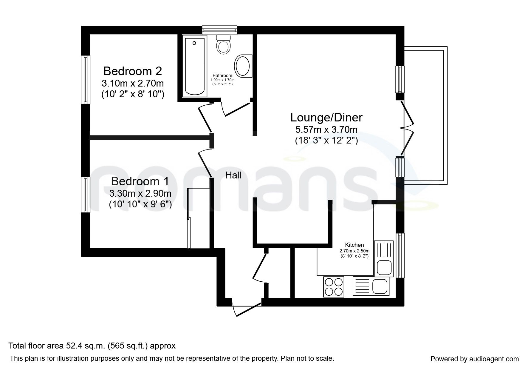 2 bed flat to rent in Carisbrooke Avenue, High HP12 Zoopla