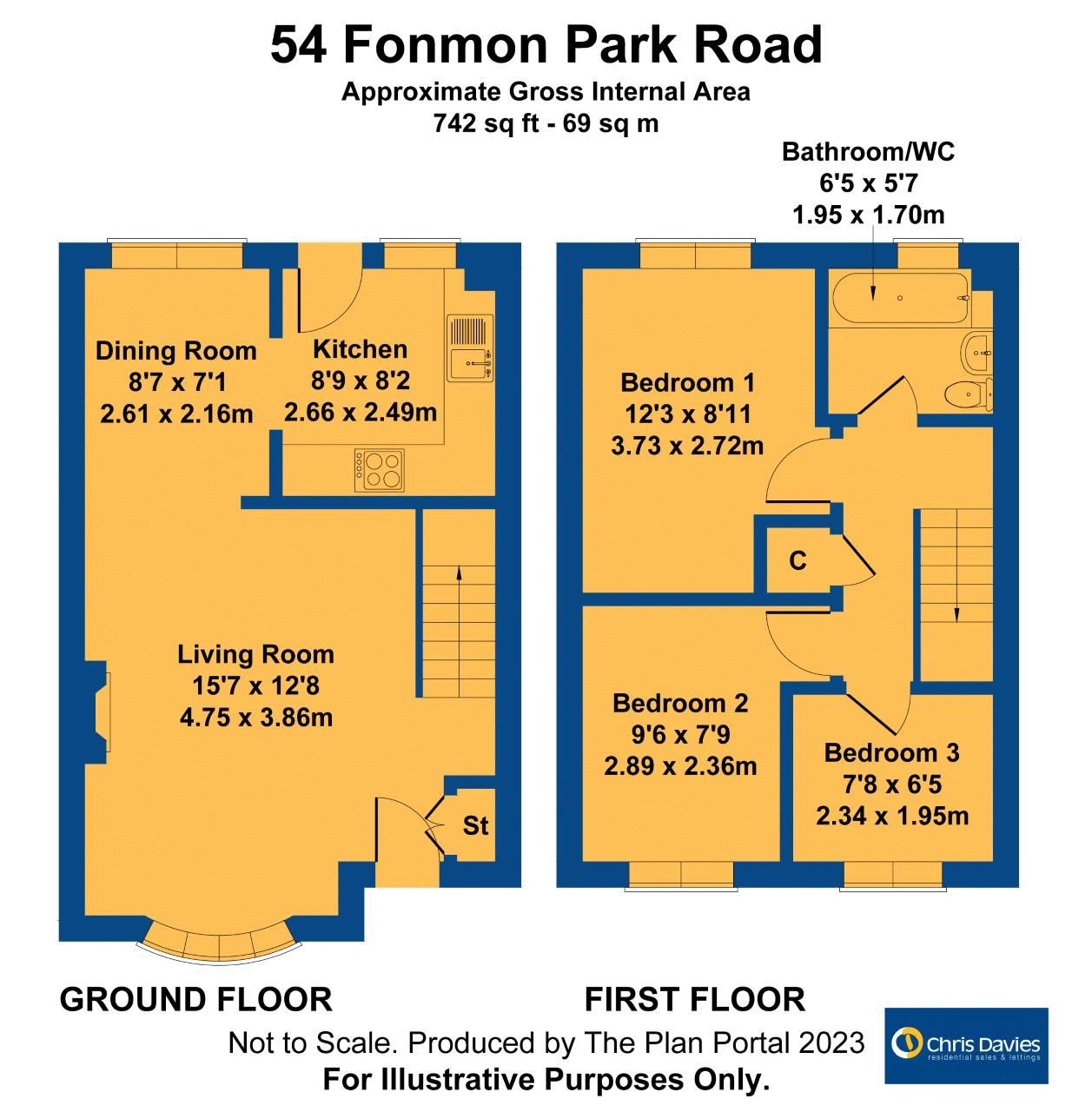 3 bed semidetached house for sale in Fonmon Park Road, Rhoose, Barry