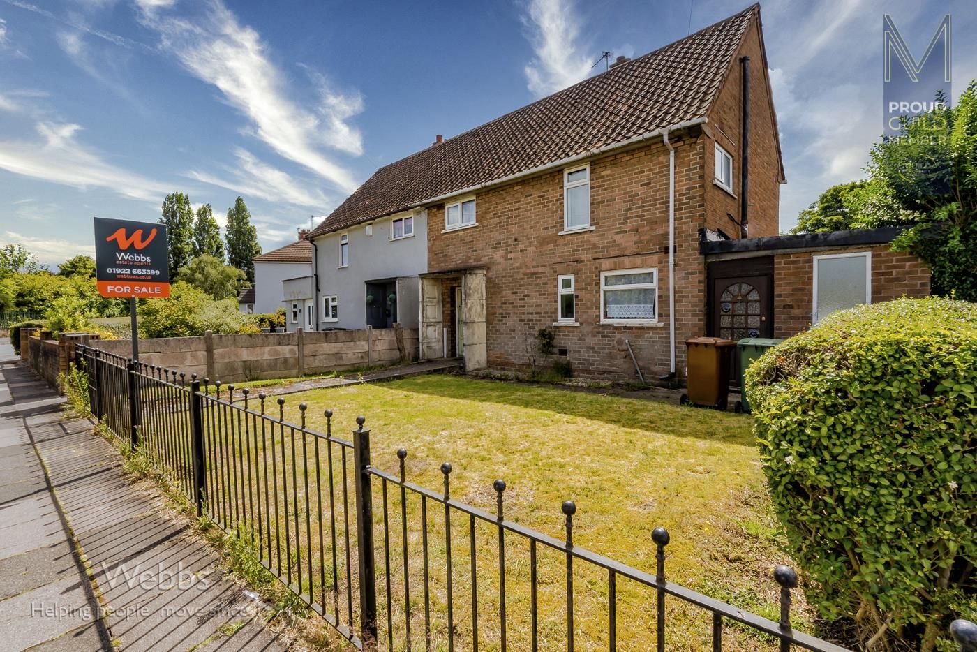 3 bed semidetached house for sale in Green Rock Lane, Bloxwich