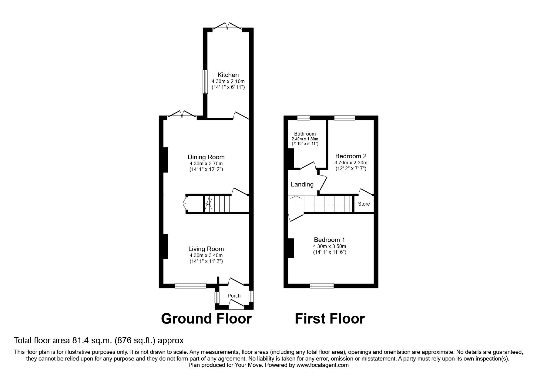 2 bed terraced house to rent in Moss Lane, Wardley, Swinton, Manchester