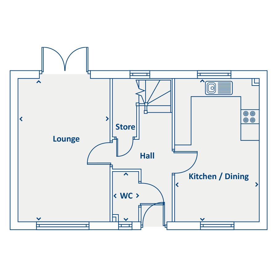 New home, 4 bed property for sale in "The Kingston" at Chamberlain Way