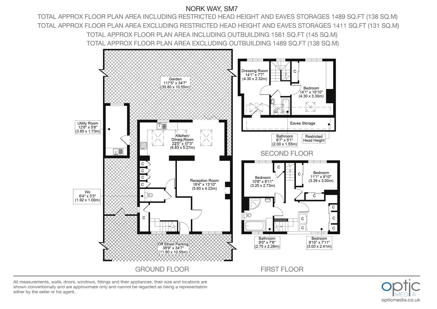 5 bed semidetached house for sale in Nork Way, Banstead SM7 Zoopla