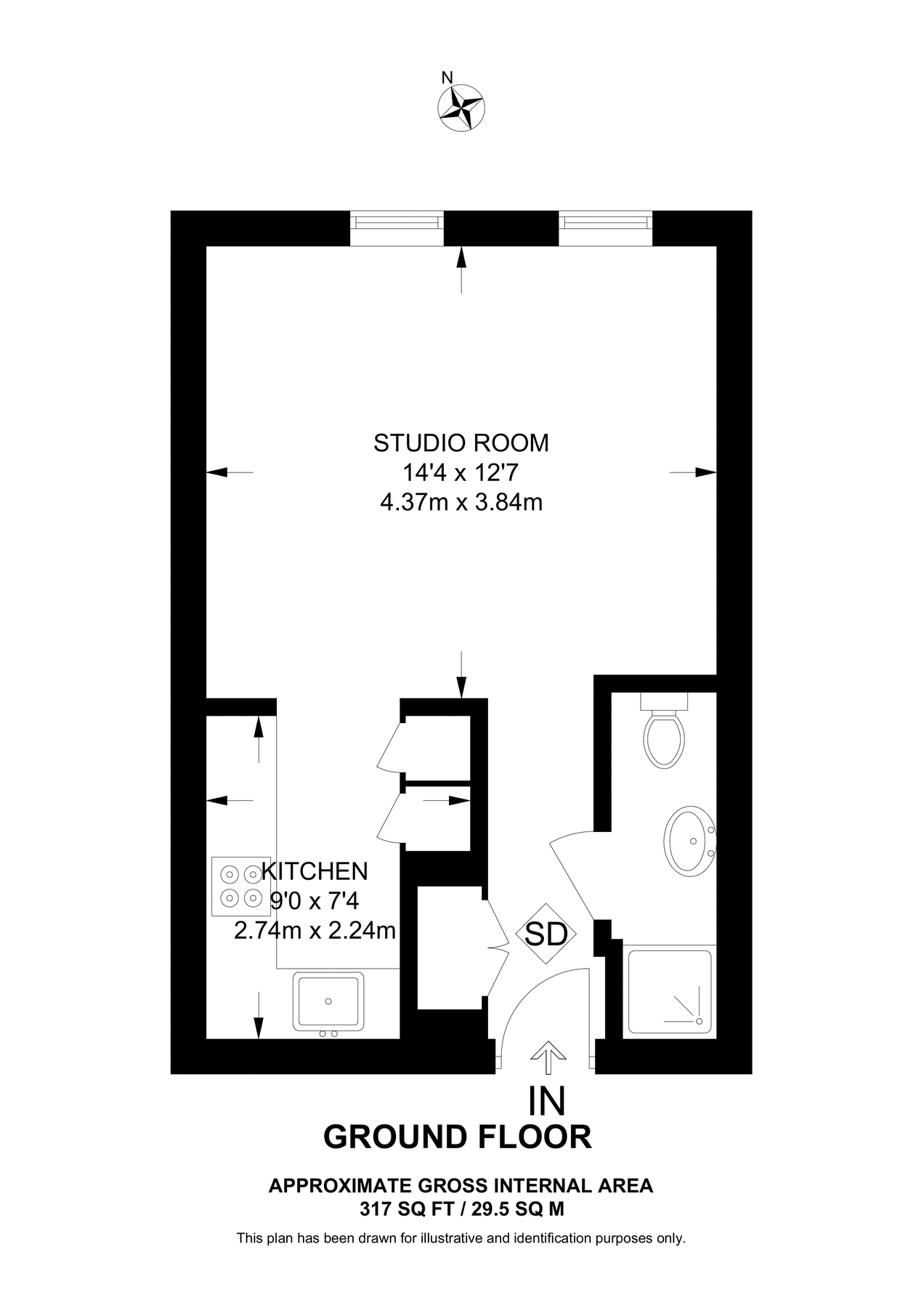 Studio to rent in Regents Bridge Gardens, Vauxhall, London SW8 Zoopla