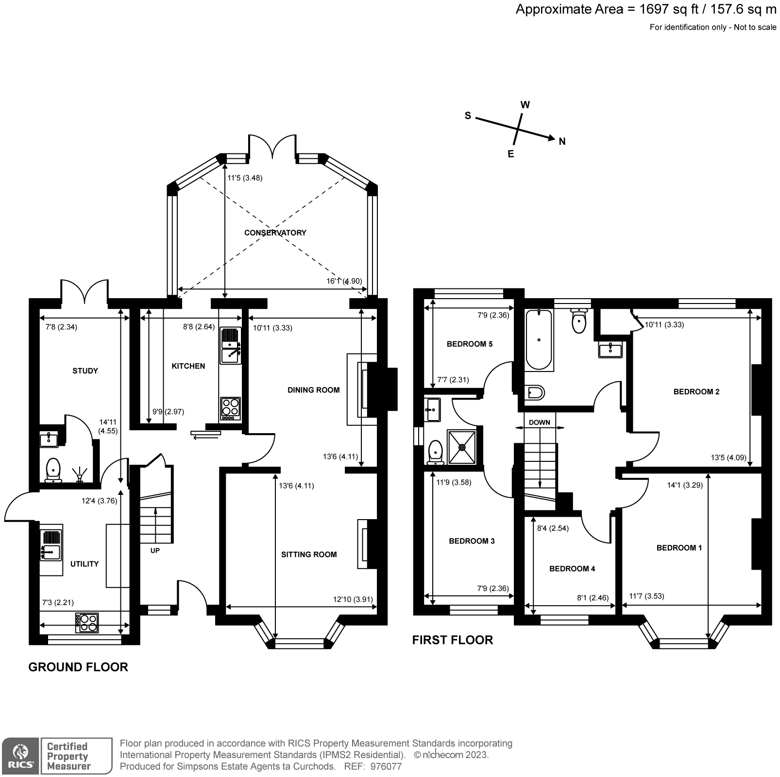 5 bed detached house for sale in Basingfield Road, Thames Ditton KT7