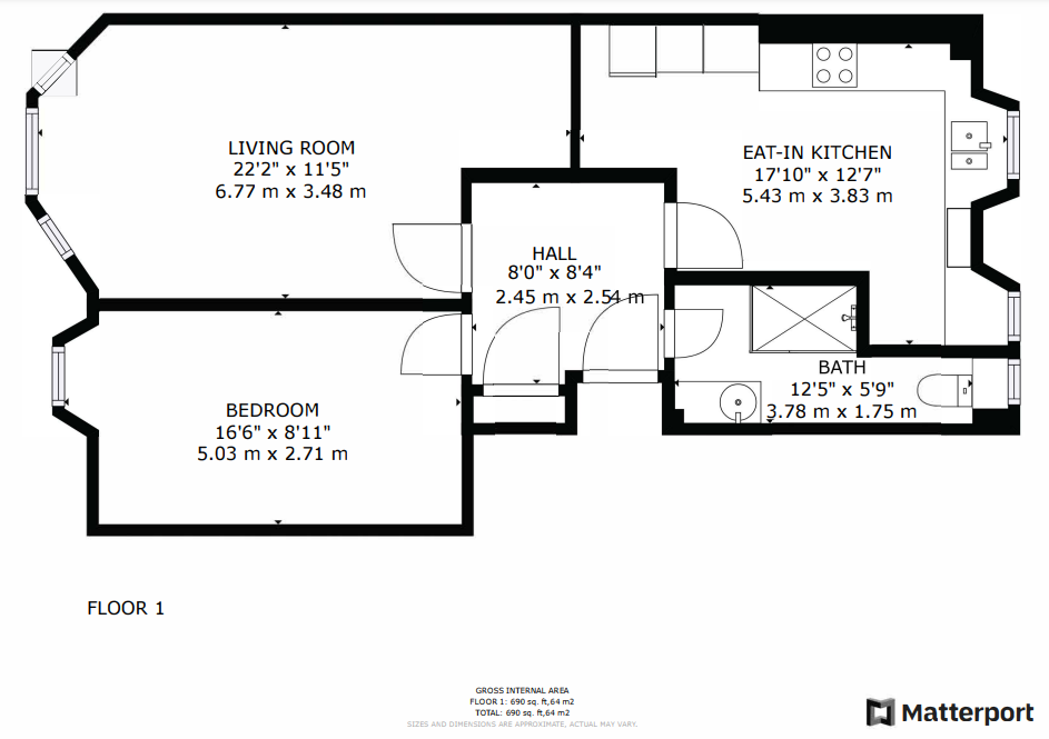 1 bed flat for sale in Cathcart Road, Mount Florida, Glasgow G42 Zoopla