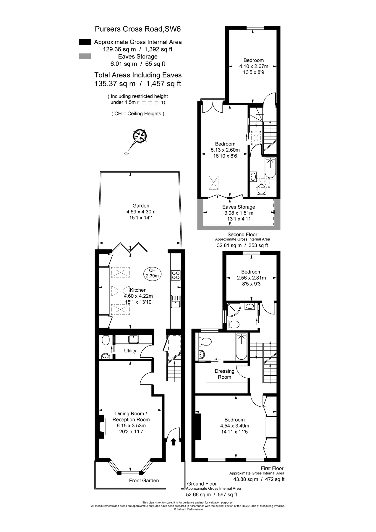 4 bed terraced house to rent in Pursers Cross Road, Parsons Green