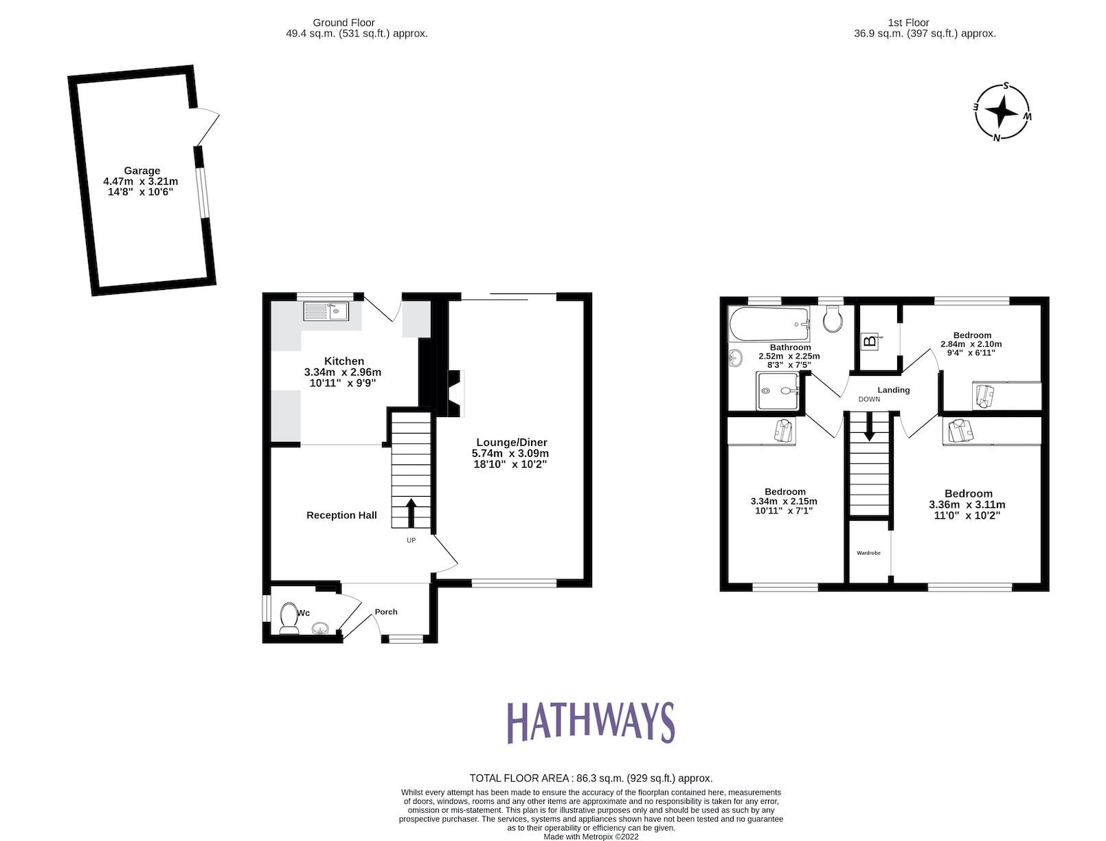 3 bed terraced house for sale in Field View Road, Croesyceiliog