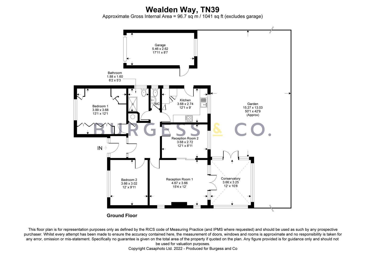 2 bed detached bungalow for sale in Wealden Way, BexhillOnSea TN39
