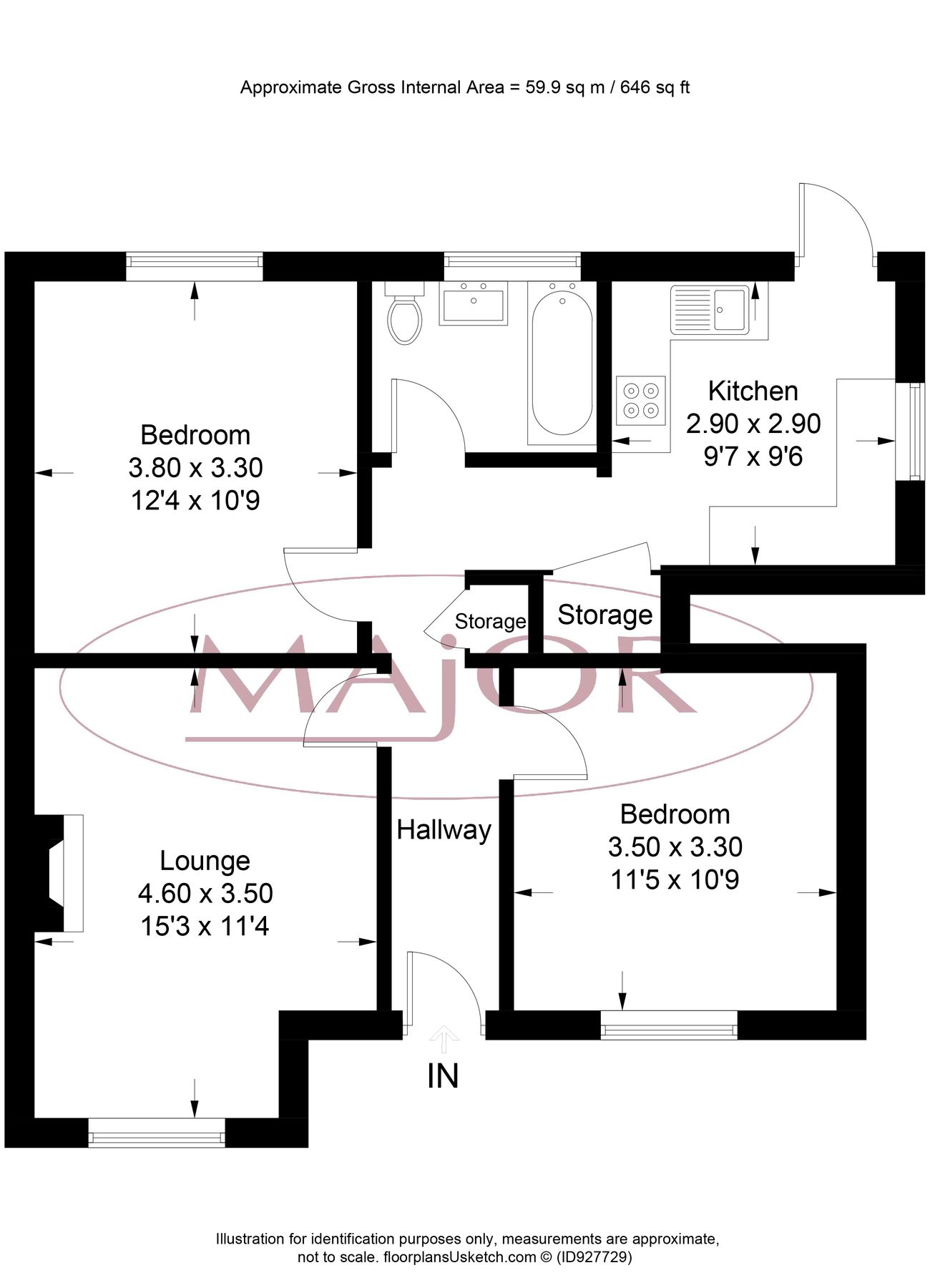 2 bed flat for sale in Ashbourne Avenue, HarrowOnTheHill, Harrow HA2