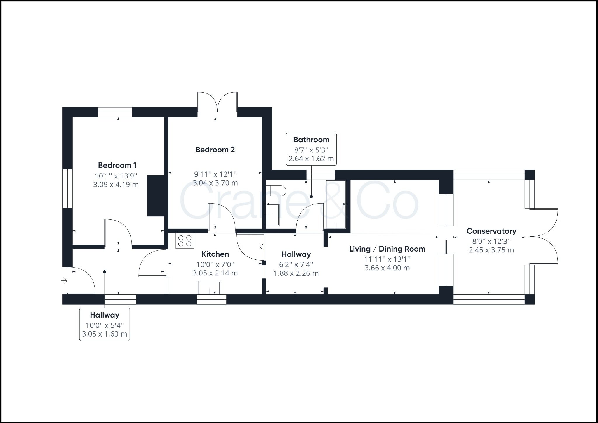 2 bed detached bungalow for sale in London Road, Hailsham, East Sussex