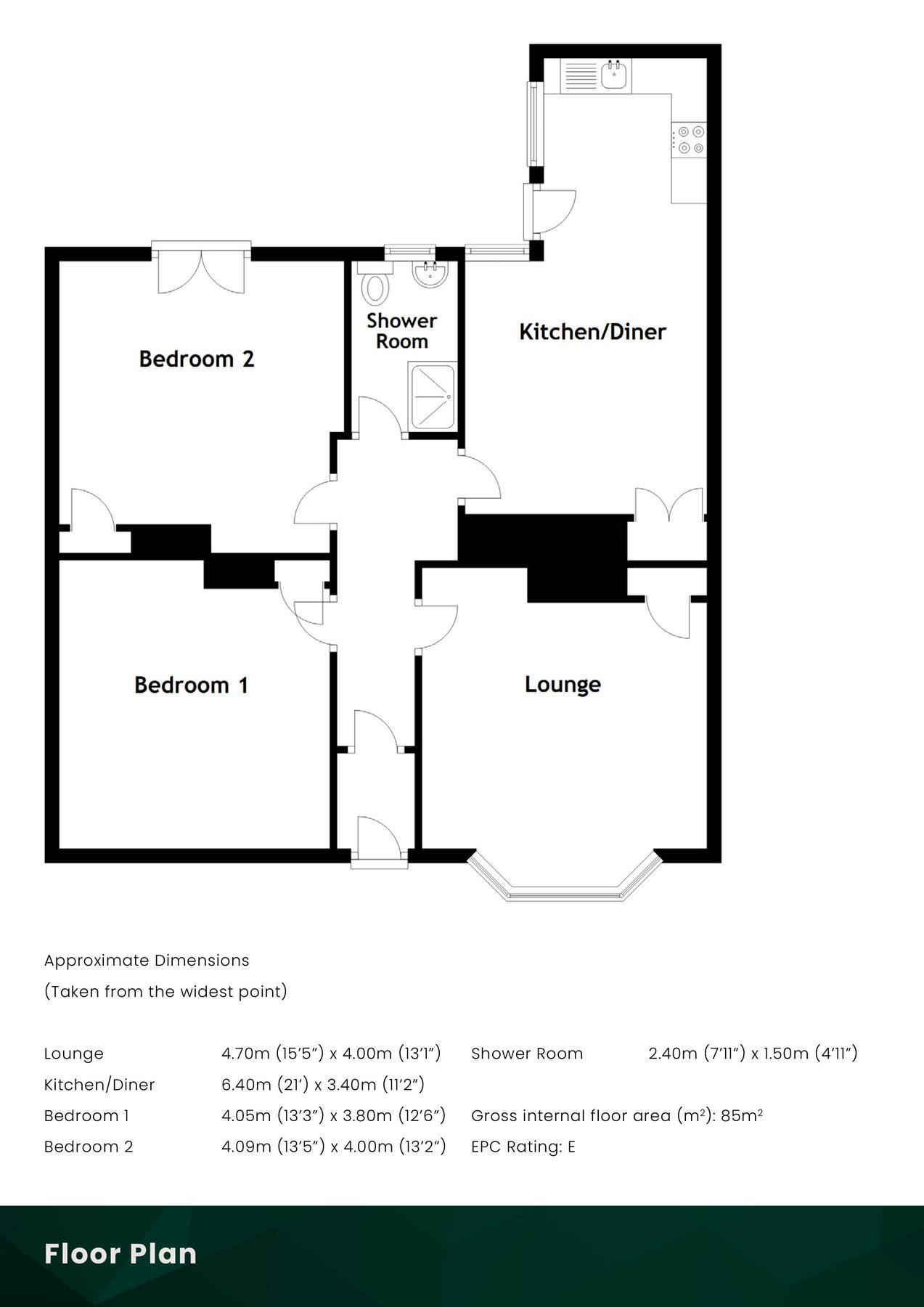 2 bed bungalow for sale in Waterside Street, Largs, North Ayrshire KA30