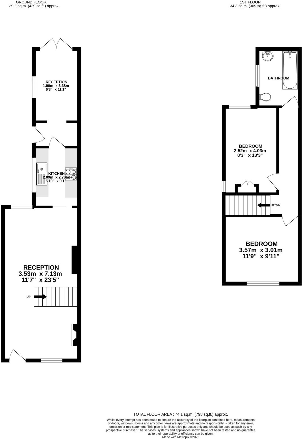 2 bed semidetached house for sale in Alexandra Road, Addlestone KT15