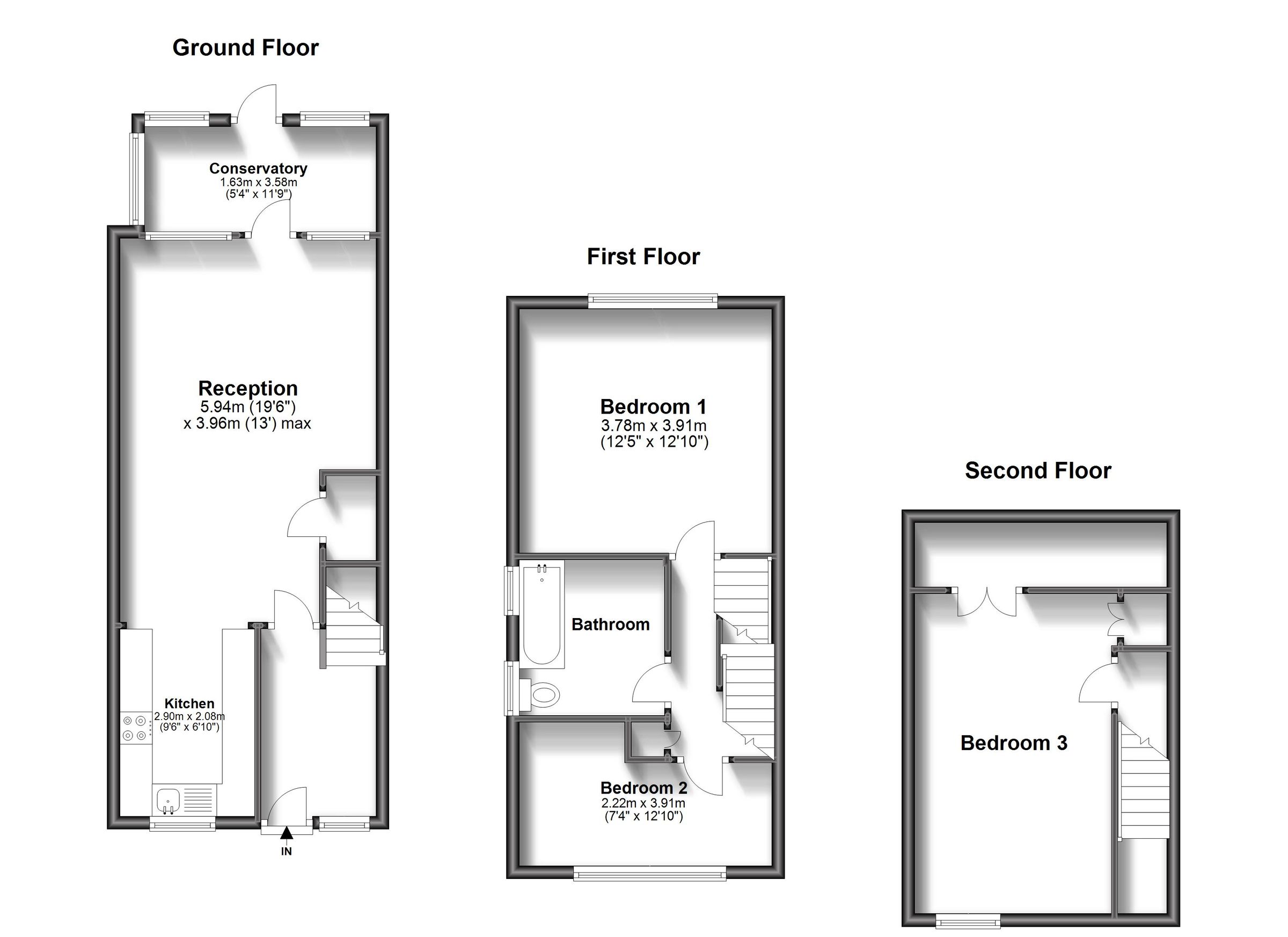 3 bed end terrace house to rent in Collingwood Road, Sutton SM1 Zoopla