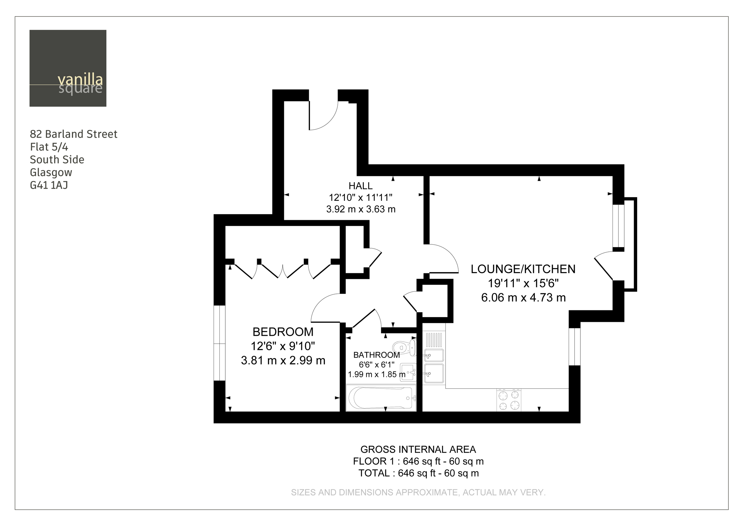 1 bed flat for sale in Barrland Street, Glasgow G41 Zoopla